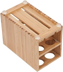 Support de rangement pour brosses à dents et dentifrice en bambou, organisateur de comptoir de salle de bain, boîte de rangement pour la vanité, fournitures de décoration, vente en gros - Product Image 5