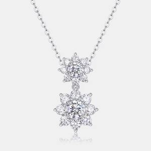 สร้อยคอจี้เพชรทรงบริลเลียนต์ชุบทอง 14K/24K แบบฝังเพชรเรียงแถว ผลิตในอินเดีย ดีไซน์คลาสสิกสไตล์ไทย เหมาะสำหรับผู้ชายในโอกาสพิเศษ - Product Image 4