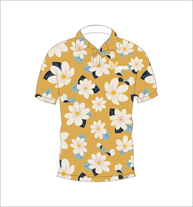 เสื้อโปโลพิมพ์ลายดอกไม้แบบกำหนดเอง แขนสั้น สวมใส่สบาย เหมาะสำหรับกอล์ฟ เทนนิส ชุดทีมฤดูร้อน - Product Image 4