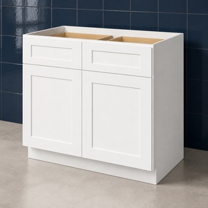Gabinete de Cocina de 39 Pulgadas, Color Blanco, Estilo Shaker, 2 Cajones, RTA, Marca Privada, Venta al Por Mayor, Fábrica en Vietnam - Product Image 4