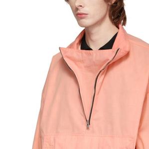 Chaqueta de nailon para adultos informal de Color sólido personalizado de alta calidad, cortavientos transpirable con capucha, cortavientos ligero para hombres - Product Image 4