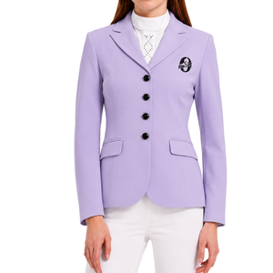 Veste d'équitation lavande pour femme, blazer d'équitation sur mesure, manteau élégant pour concours d'équitation, vente en gros personnalisée, mode - Product Image 1