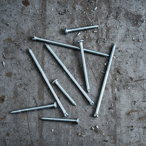 Zinc Plated Carbon Steel Self-Tapping Fasteners - Blue Painted Hex Washer Head Coarse Thread Roofing <b>Screws</b> - Product Image 1