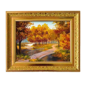 กรอบรูปวินเทจสีทองหรูหราขนาดใหญ่กรอบรูป PS - Product Image 2