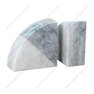 Nouveauté : Porte-livres en marbre naturel gris et blanc gravé sur mesure avec emballage personnalisé pour livres et cadeaux - Product Image 5