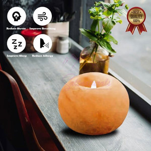 Lampe à sel porte-bougie de style unique, 100% pure de l'Himalaya, au meilleur prix - Product Image 2