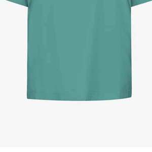 T-shirt ample pour femme, couleur unie, col rond, manches courtes, 100% coton, respirant, coupe ample, jersey tricoté, printemps été - Product Image 2