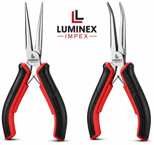 LUMINEX IMPEX LUB=113 <b>Long</b> <b>Nose</b> Stainless Steel Lightweight Jewelry Making Polishing Pliers - Product Image 1