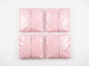 เสื้อฮู้ดซิปสีชมพูสำหรับผู้หญิง ทรงปกติ ใส่ได้ทั้งชายและหญิง สวมใส่สบายๆ ในฤดูใบไม้ร่วง ผลิตจากผ้าฟลีซ สีพื้น มีกระเป๋า - Product Image 5