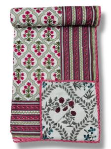 Use In Bedroom In Wedding And Festival Indian Hand <b>Block</b> Printed Pure Cotton Dohar Buy Direct From Supplier At Bulk Price - Product Image 3