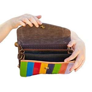 Sustainable Women's Lightweight Recycled Leather Shoulder <b>Sling</b> <b>Bag</b> Stylish Made From - Product Image 3