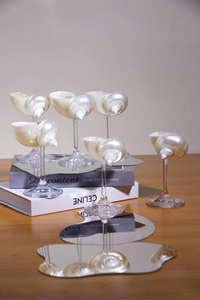 Wholesale Scallop <b>Shell</b> Wine Cup Natural <b>Abalone</b> Mother of Pearl Drinkware for Restaurant Supplies - Macy - Product Image 2