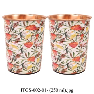 แก้วน้ำทองแดง 400 มล. ลายตอกแบบทันสมัย สำหรับใช้ในบ้าน ITGS-012-01 - Product Image 6