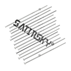 เครื่องคว้านท่อแบบสอด4.5ขนาด Mm4.7มม. 5.5มม. X 200มม. ชุดเครื่องมือปลูกถ่ายออร์โทพีดิกส์สแตนเลส3ชิ้น - Product Image 3