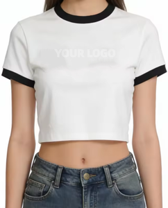 Custom Women's T-<b>Shirts</b> Polyester/Cotton Regular Fit <b>Y2k</b> Streetwear Eco-Friendly Breathable Graphic Fashion High Quality - Product Image 2