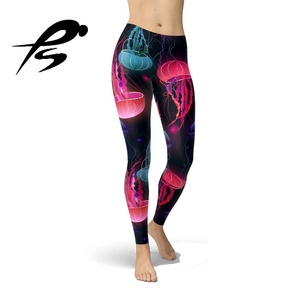 PIHA SPORTS Women Yoga Pants <b>Pockets</b> Mid Waist Tummy Control Slim Fit Anti-Bacterial Breathable Spandex/Polyester <b>Leggings</b> - Product Image 2
