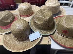 Vietnam Black Hand Embroidery Sombrero <b>Straw</b> <b>Hat</b> for Cinco De Mayo Mexican Festival Birthday Party Ski & Sports Outdoor Use - Product Image 1