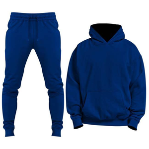 Ensemble de survêtement décontracté en coton pour homme, sweat à capuche et pantalon de jogging respirant, idéal pour la gym et le fitness, personnalisable avec logo, vente en gros OEM - Product Image 5