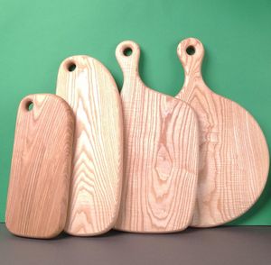 Planche à découper rectangulaire en bois rustique pour cuisine, épaisseur 1,5 cm, facile à nettoyer, passe au lave-vaisselle - Product Image 2