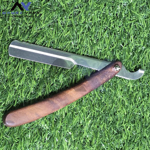 Navaja de Afeitar para Hombre, Maquinilla de Afeitar de Hoja Recta con Mango de Madera, Navajas de Afeitar Tradicionales Turcas - Product Image 3