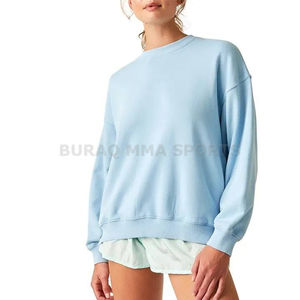 Sudadera de punto estampada para mujer, corte holgado, cuello redondo, manga larga, informal, con bolsillos - Product Image 4