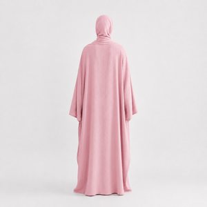 Wholesale Modest <b>Abaya</b> Set For Women Full Sleeve Maxi Length Matching Hijab Full Coverage Soft Breathable Fabric - Product Image 3