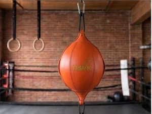 Sac de frappe lourd sur pied Hawk PU avec double ballon de vitesse, durable, facile à installer, équipement d'entraînement pour la maison, la salle de sport et le MMA - Product Image 6