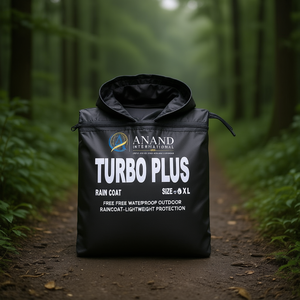 Turbo <b>Plus</b> 1.8 Long Coat Free <b>Size</b> Waterproof Outdoor Raincoat-Lightweight Protection - Product Image 2