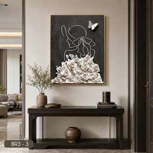 Meilleures ventes : Miroir mural floral fait main pour femme, décoration intérieure, marque privée, origine Vietnam, marque HALO - Product Image 5