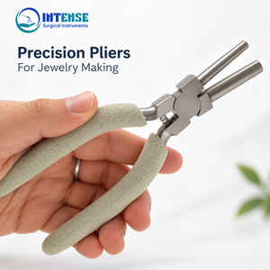Alicates Profesionales de Punta Redonda para Doblar Alambre, Acero Inoxidable, Herramienta para Hacer Joyería - Product Image 3
