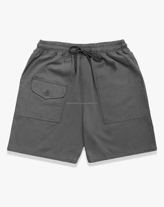 Shorts cargo mi-taille en laine légère pour homme, respirants, écologiques, avec cordon de serrage, séchage rapide, motif uni, style urbain - Product Image 1