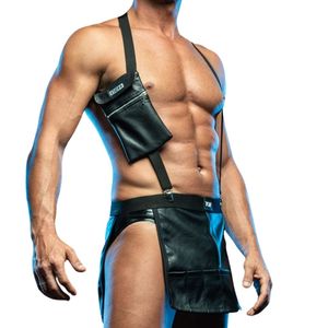 Harnais de poitrine réglable Fiesta avec poche zippée, argenté, pour hommes, style fetish, pour club - Product Image 6