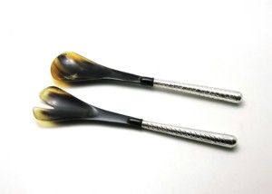 Best Design Eco-Friendly Horn <b>Salad</b> <b>Servers</b> Set of 2 Handmade From Natural Buffalo Horn Dishwasher Safe for Home Kitchen - Product Image 2