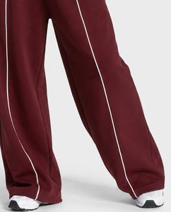 Wholesale Men's Custom Contrastline <b>Oversized</b> Jogger Premium Quality Cotton Fleece Trouser Wide Leg Men's Back Pocket <b>Sweatpants</b> - Product Image 3