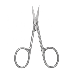 Ciseaux à cuticules en argent de qualité supérieure, ciseaux à ongles professionnels de haute qualité, logo personnalisé OEM, vente en gros - Product Image 1