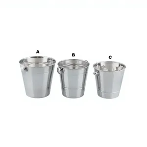 Stainless Steel Bar <b>Ice</b> <b>Bucket</b> Cooler Durable 5L Large Capacity <b>Ice</b> Storage Container American Style Floral Pattern Mayur - Product Image 1