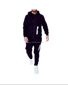 Conjunto de chándal deportivo personalizado para hombres y mujeres 2024 Traje de Jogger de alta calidad OEM Gimnasio Fitness Wear Zip Sudadera con capucha Pantalones - Product Image 3