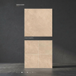 Dalle de porcelaine polie Breccia Arrora 1200x1200mm, aspect marbre brun, carrelage de sol 4x4 pieds, garantie 4 ans, épaisseur 12mm - Product Image 5
