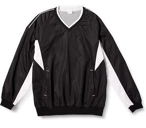 Chaqueta Impermeable con Cuello en V y Forro de Malla, Talla Grande, Cortavientos para Hombre, para Golf, Polo, Deportes, Camiseta, Ropa Superior - Product Image 1