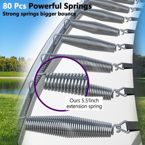 Trampolino Sportivo da 14 Piedi con Rete di Protezione, Trampolini Ricreativi per Uso Esterno e Interno, per Parchi Trampolino - Product Image 4