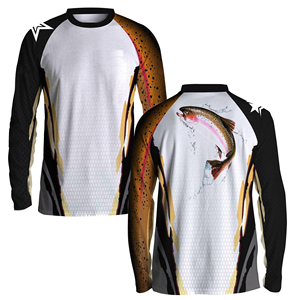 Camisetas de Pesca de Manga Larga para Hombre, de Alta Calidad, Personalizadas, con Protección Solar UPF50, Transpirables, de Poliéster y Elastano, con Malla y Protección UV - Product Image 5