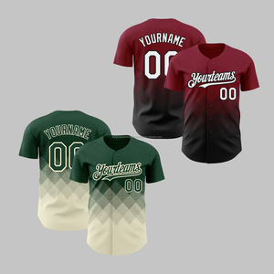 เสื้อยืดเบสบอลกระดุมพิมพ์ลายเสื้อพิมพ์โลโก้พิมพ์ซับลิเมชันตามสั่ง - Product Image 1