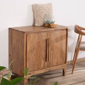 Mueble de almacenamiento Vandana Royal Sense pequeño de 2 puertas en madera de acacia Melody - Product Image 2