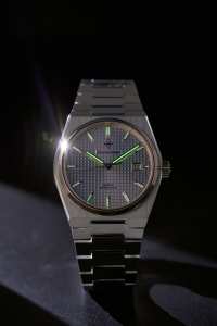 Alexander Ferros 5052D/02 Montres pour hommes automatiques, sportives, résistantes à l'eau, 38 mm, acier inoxydable, rondes, bleu clair - Product Image 6