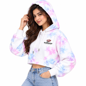 Sudadera cómoda de forro polar premium con capucha corta para mujer, material suave para un uso diario informal y relajado, sudaderas cortas con capucha para mujer. - Product Image 1