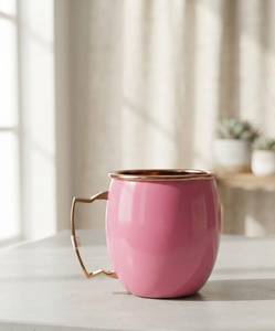Taza Moscow Mule de cobre, muy vendida, con diseño de diamantes y asa para cócteles - Product Image 5