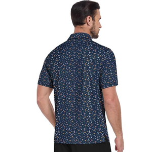 Polo tricoté élégant pour homme, coupe ajustée, collection été 2025, grandes tailles, hauts en maille, polos à manches courtes et revers pour homme, tendance - Product Image 2