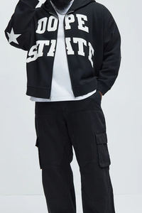 Sudadera con Capucha Oversize Personalizada para Hombre, Estampado Puff, Estilo Gótico Urbano, Sudadera de Alta Calidad de 420 Gramos, Tipo Pullover - Product Image 5