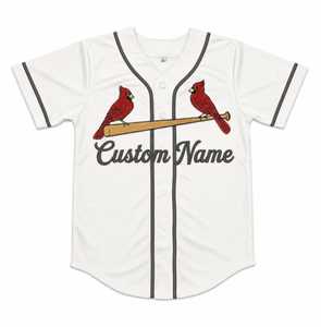 Maillot de baseball personnalisé pour homme, blanc avec bordure gris foncé, respirant, pour l'été, manches courtes, vêtements de sport en gros - Product Image 1