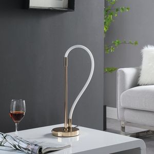 20.5\" Elastilight <b>LED</b> <b>Tube</b> Table Lamp with Magnetic End Contemporary Rose Gold Design - Product Image 3